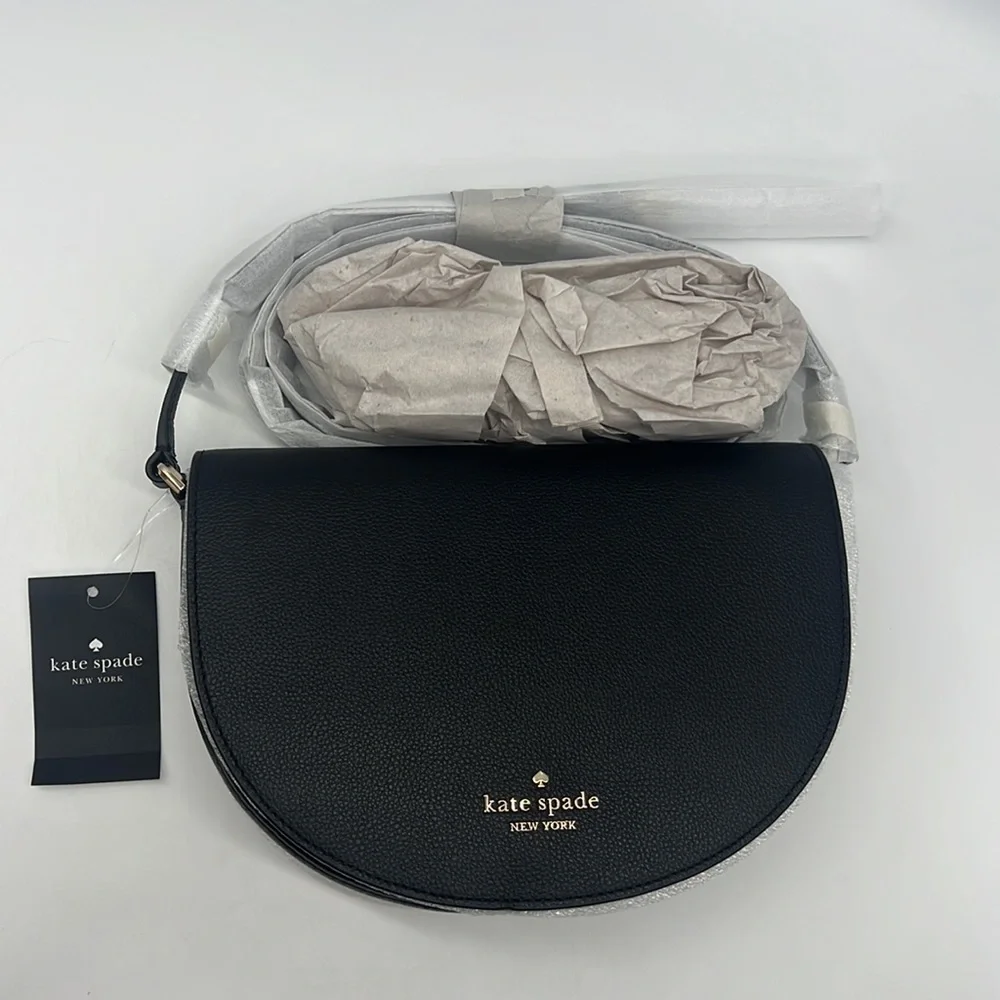 Kate Spade Luna Crescent Crossbody Black